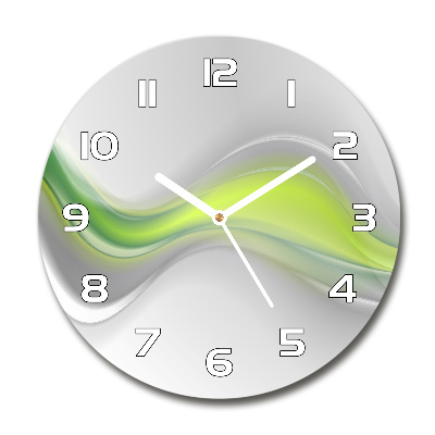 Reloj de pared redondo Ondas abstractas