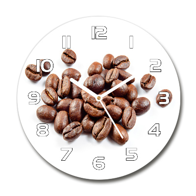 Reloj de pared redondo Granos de café