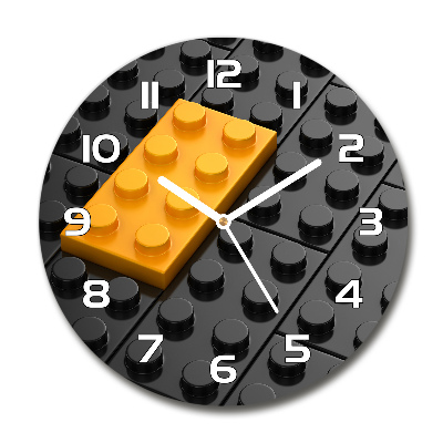 Reloj de cristal redondo Lego