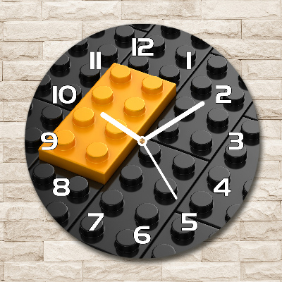 Reloj de cristal redondo Lego