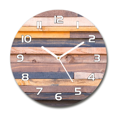 Reloj redondo pared Pared de madera