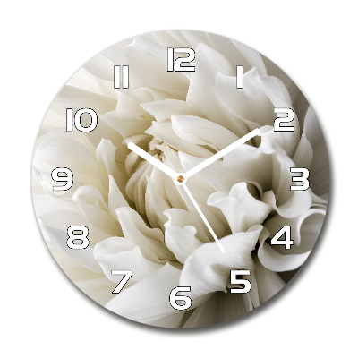 Reloj redondo pared Dalia blanca