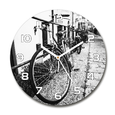 Reloj de pared redondo Bicicletas de ciudad