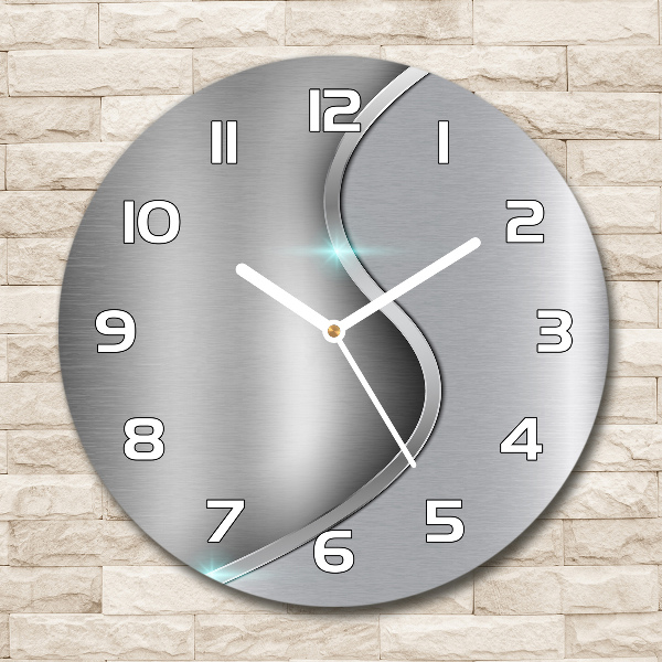 Reloj de pared redondo Abstracción de metal