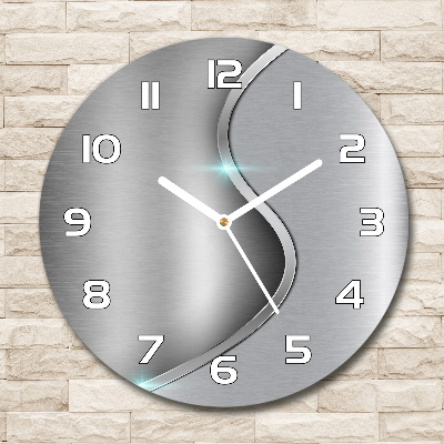 Reloj de pared redondo Abstracción de metal