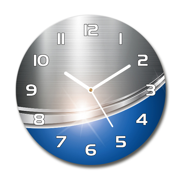 Reloj redondo pared Abstracción de metal