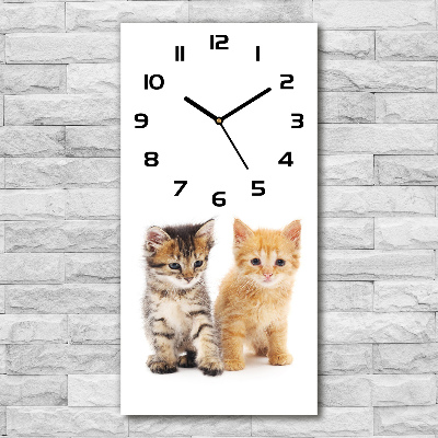Reloj rectangular Gato marrón y jengibre