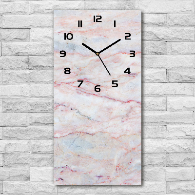 Reloj vertical Fondo de mármol