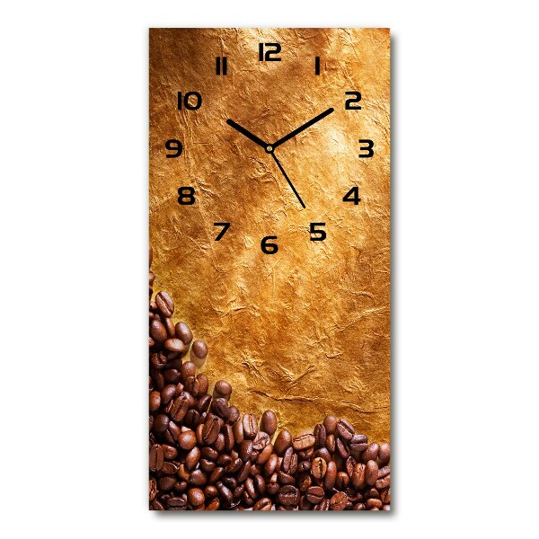 Reloj de vidrio vertical Granos de café