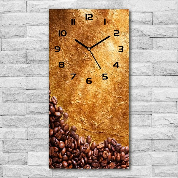 Reloj de vidrio vertical Granos de café