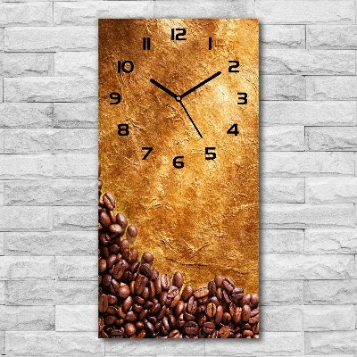 Reloj de vidrio vertical Granos de café