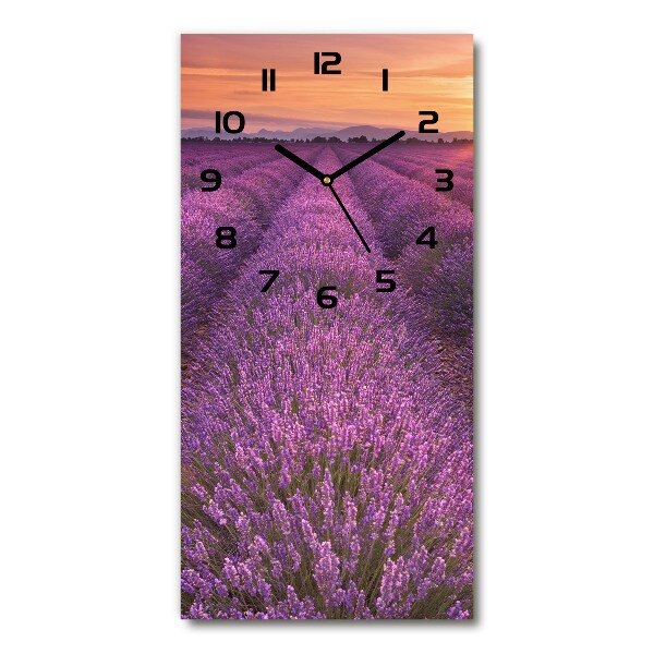 Reloj vertical Campo de lavanda