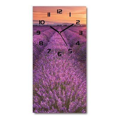 Reloj vertical Campo de lavanda
