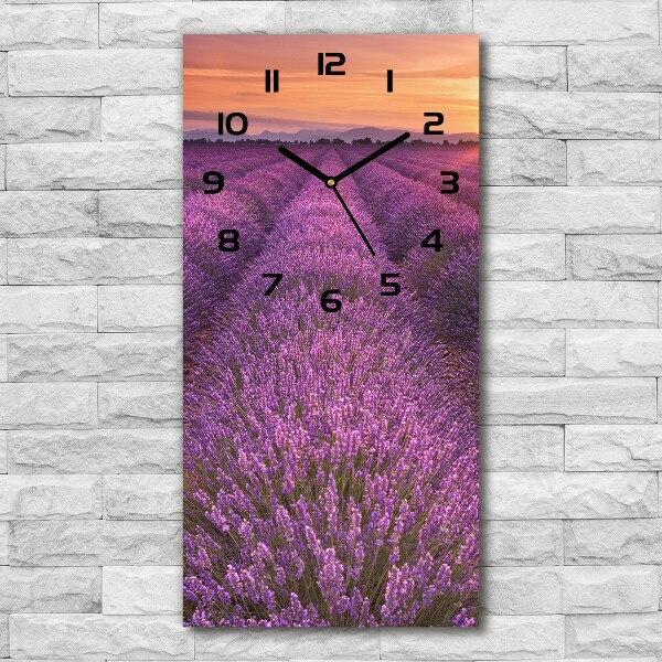 Reloj vertical Campo de lavanda