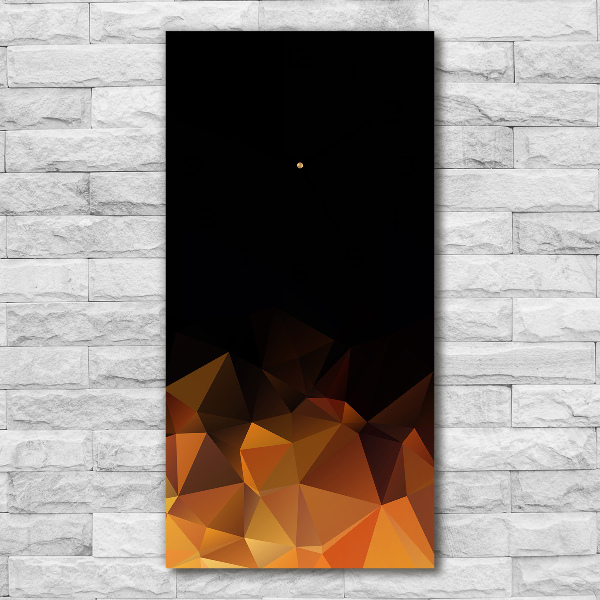 Reloj de vidrio vertical Triángulos abstractos