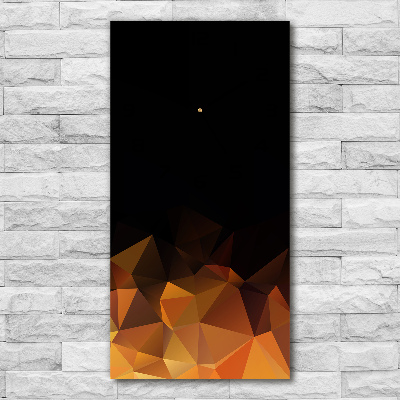 Reloj de vidrio vertical Triángulos abstractos