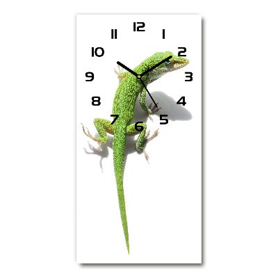 Reloj vertical Lagarto verde