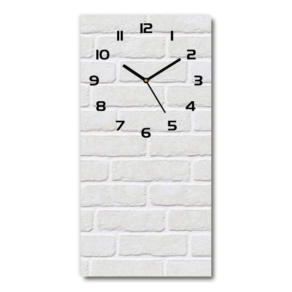 Reloj de cristal vertical Pared de ladrillos