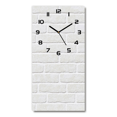Reloj de cristal vertical Pared de ladrillos