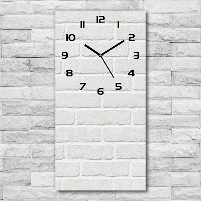 Reloj de cristal vertical Pared de ladrillos