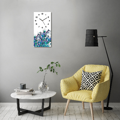 Reloj rectangular Plumas de pavo real