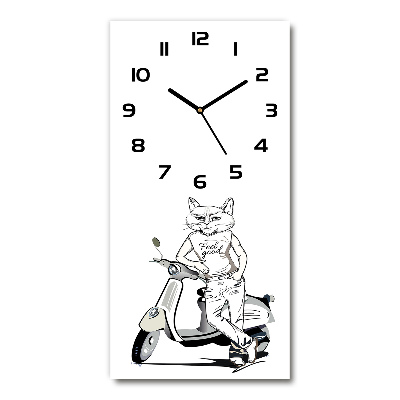 Reloj rectangular El hombre gato