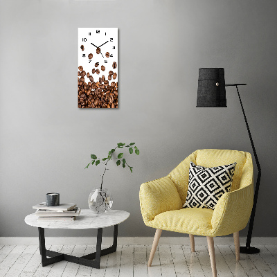 Reloj rectangular Granos de café