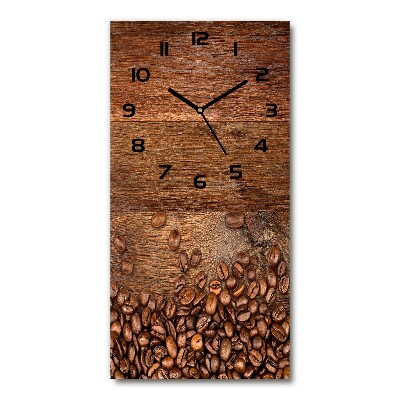Reloj rectangular Granos de café