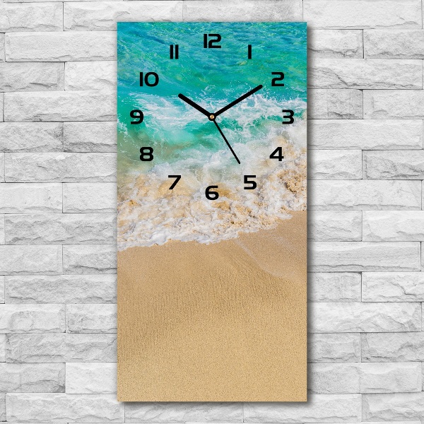 Reloj rectangular Playa y mar