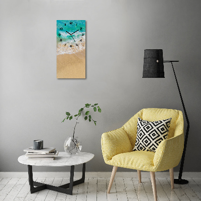 Reloj rectangular Playa y mar