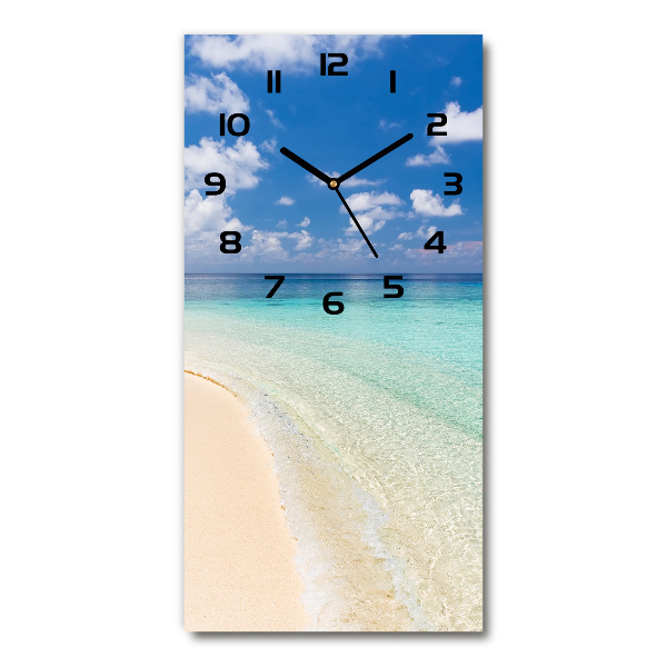 Reloj vertical Playa de Maldivas