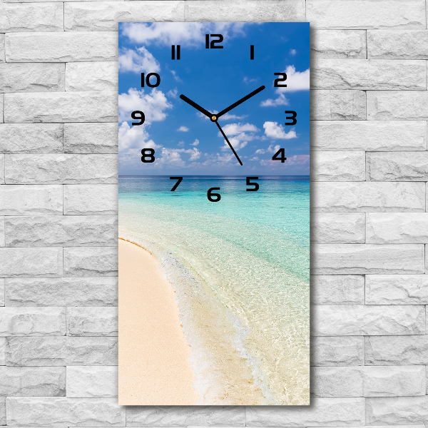 Reloj vertical Playa de Maldivas