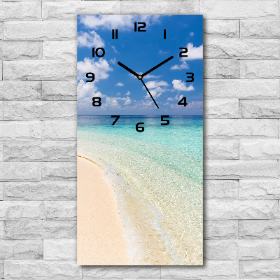 Reloj vertical Playa de Maldivas