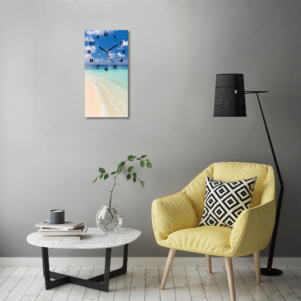 Reloj vertical Playa de Maldivas