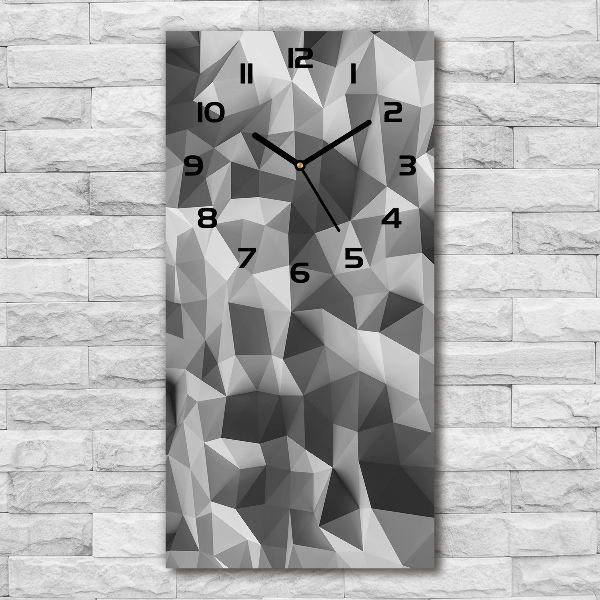 Reloj rectangular Triángulos abstractos