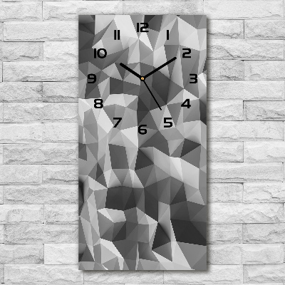 Reloj rectangular Triángulos abstractos
