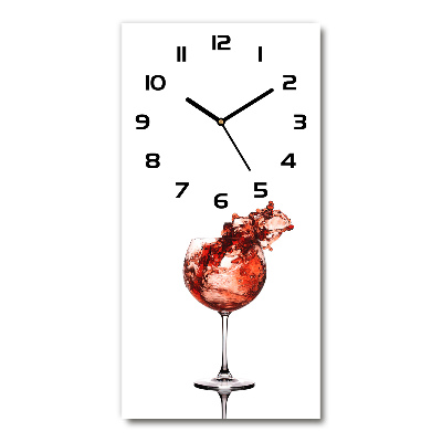 Reloj vertical Una copa de vino