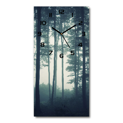 Reloj de vidrio vertical Niebla en el bosque