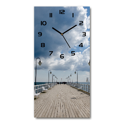 Reloj de vidrio vertical Muelle en Orłowo