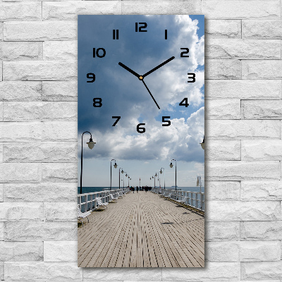 Reloj de vidrio vertical Muelle en Orłowo