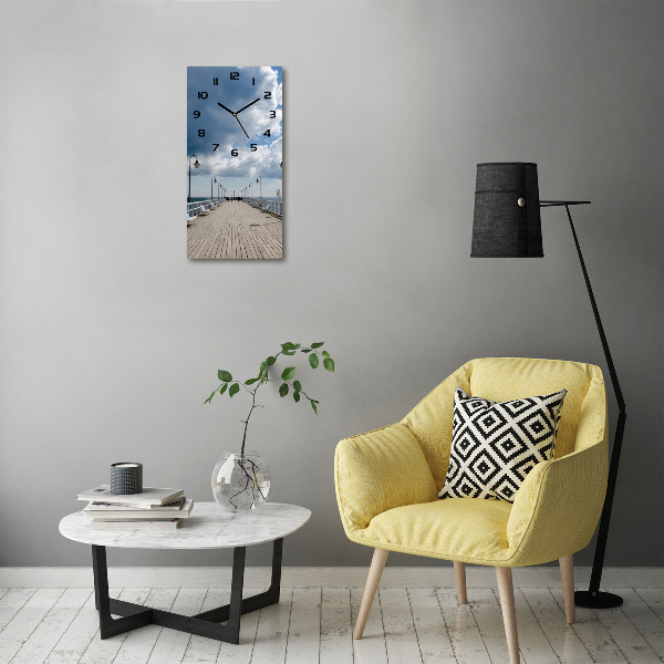 Reloj de vidrio vertical Muelle en Orłowo