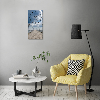 Reloj de vidrio vertical Muelle en Orłowo