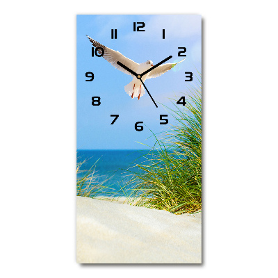 Reloj rectangular Gaviota sobre las dunas