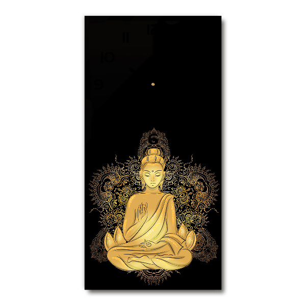 Zegar ścienny cichy Budda i mandala