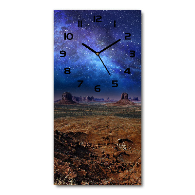 Reloj de vidrio vertical Cielo estrellado