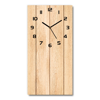 Reloj rectangular Fondo de madera