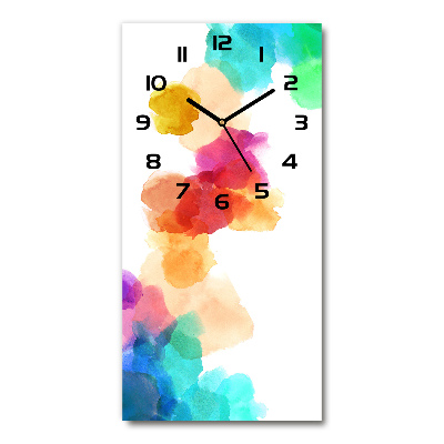 Reloj vertical Manchas de colores