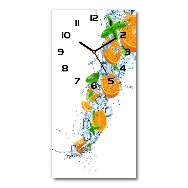 Reloj de vidrio vertical Naranjas