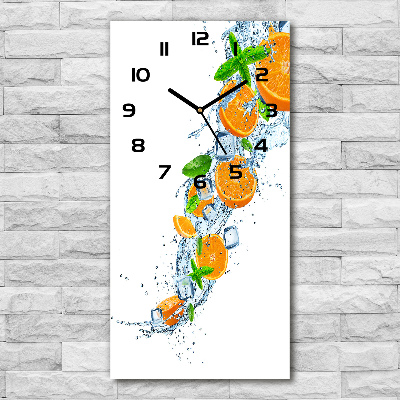 Reloj de vidrio vertical Naranjas