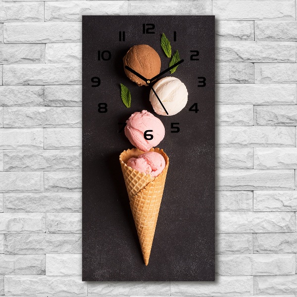 Reloj rectangular Helado en cono de waffle